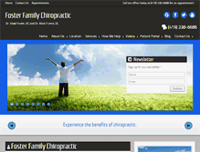 Tablet Screenshot of fosterfamilychiropractic.com